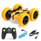 Kids 2.4G Double Sided Flip RC Stunt Car Toy Set