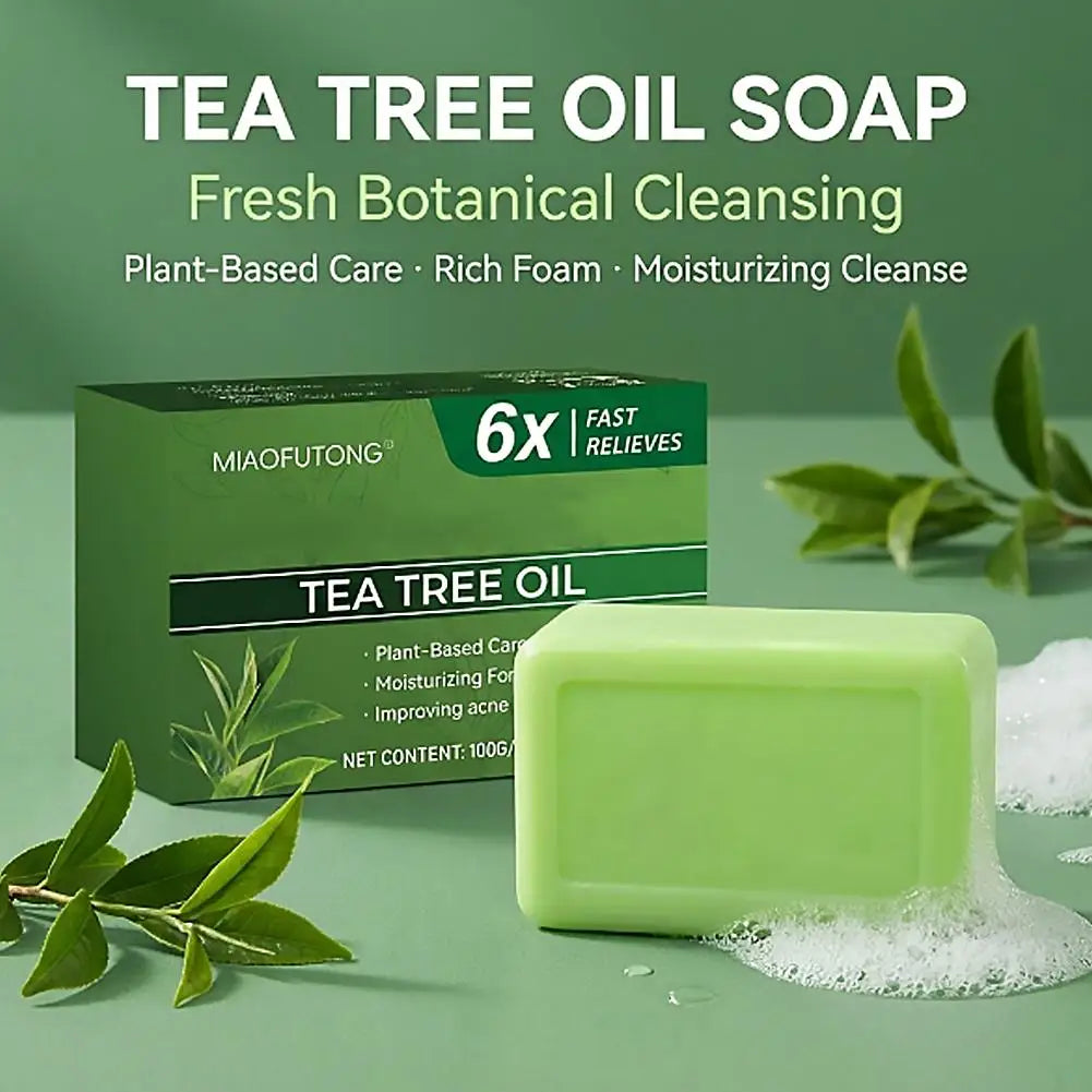 Natural Tea Tree Oil Cleansing Face Body Soap Bar 3.5 oz