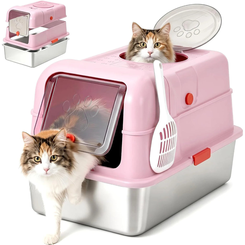 Non Stick Stainless Steel Cat Litter Box