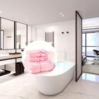 Luxury Lace Microfiber Bath Towel and Soft Absorbent Hand Towel Set