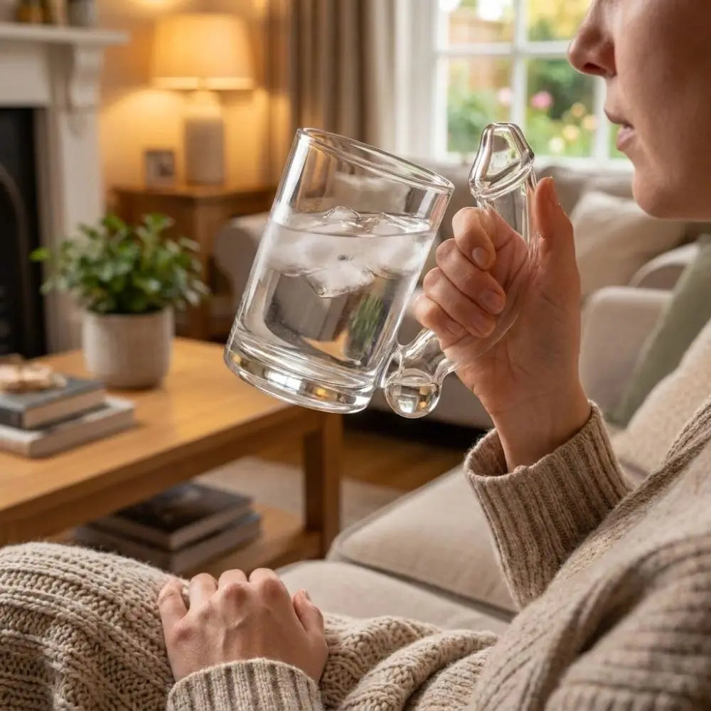 Novelty D-Cup Shaped Glass and Thick Cocktail Beverage Mug