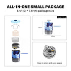 Windproof Radiant Camping Stove System with Pressure-Regulator Valve