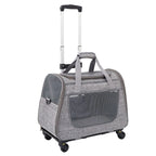 Portable Breathable Detachable Universal Wheel Pet Trolley Bag QS-008-L