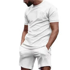 Men's Casual Summer T-Shirt and Pants Suit Set