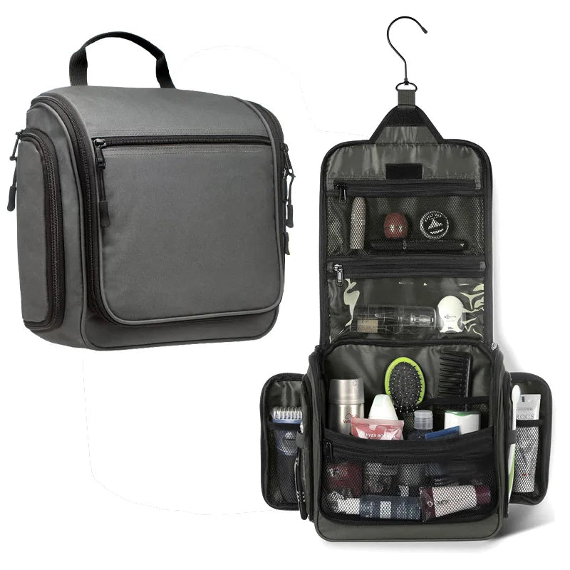 Large Hanging Toiletry Bag with 360° Swivel Hook