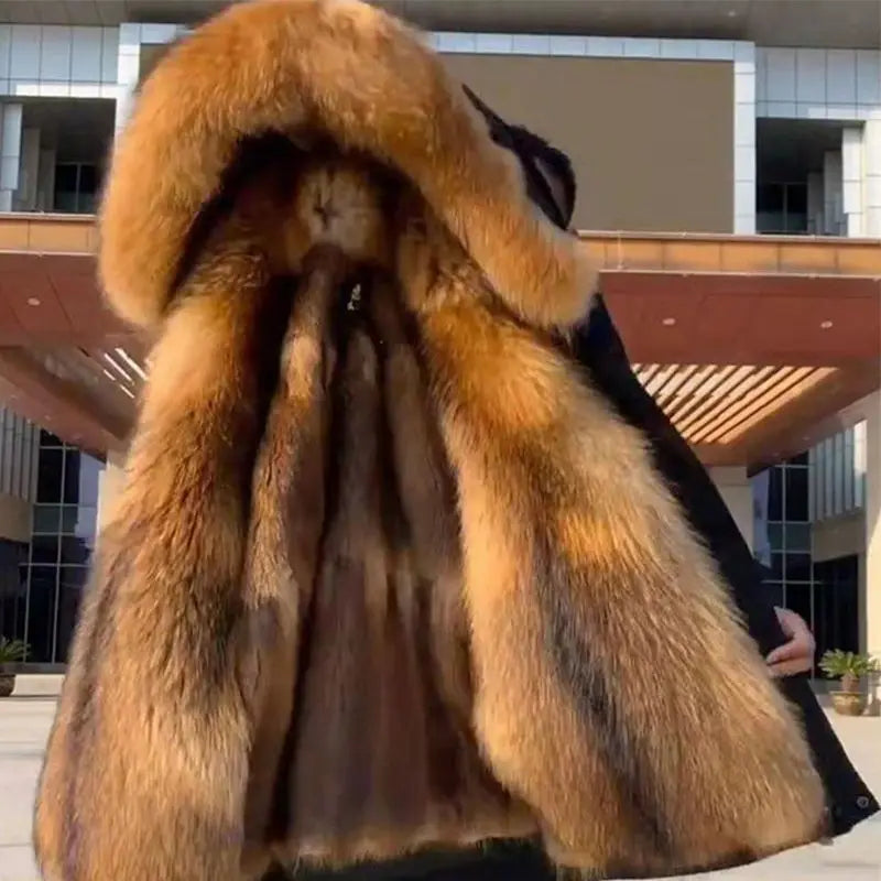 Men's Thick Warm Hooded Winter Parka Coat