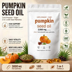 Pumpkin Seed Oil with Saw Palmetto 3000mg Softgels Dietary Supplement