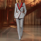 Women's Leopard Print Two-Piece Suit Set