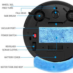 Smart Robot Vacuum Cleaner with Wet Dry Mopping Function 15W