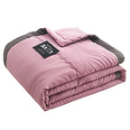 Double Sided Cooling Blanket and Breathable Cotton Quilt