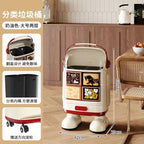 Multi-Layer Kitchen Trash Can with Lid and Odor Control