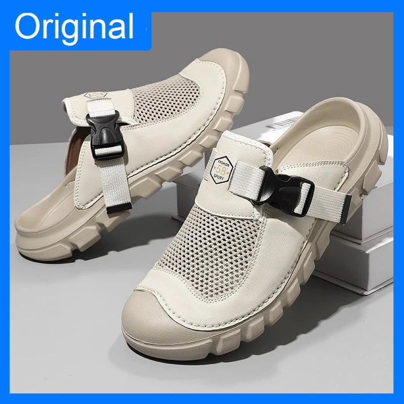 Men's Casual Mesh Sandals Anti-Slip Breathable Water Beach Shoes
