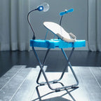 Adjustable Pedicure Footrest Stand with Fan and LED Light