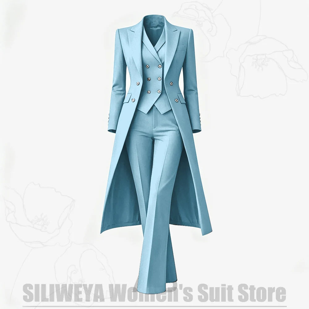 Women's Tailored Two-Piece Blazer and Pants Suit