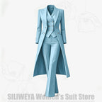 Women's Tailored Two-Piece Blazer and Pants Suit