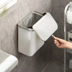 Wall-Mounted Plastic Kitchen Trash Bin and Hanging Storage Bucket