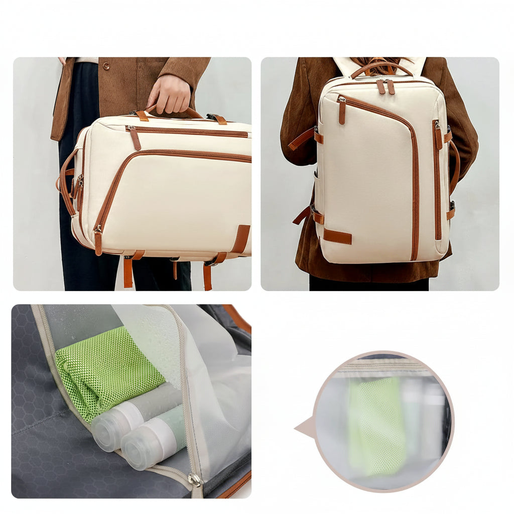 Unisex Casual Nylon Large Capacity Laptop Travel Backpack