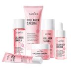 Sakura Moisturizing Face Skin Care 6-Piece Travel Set