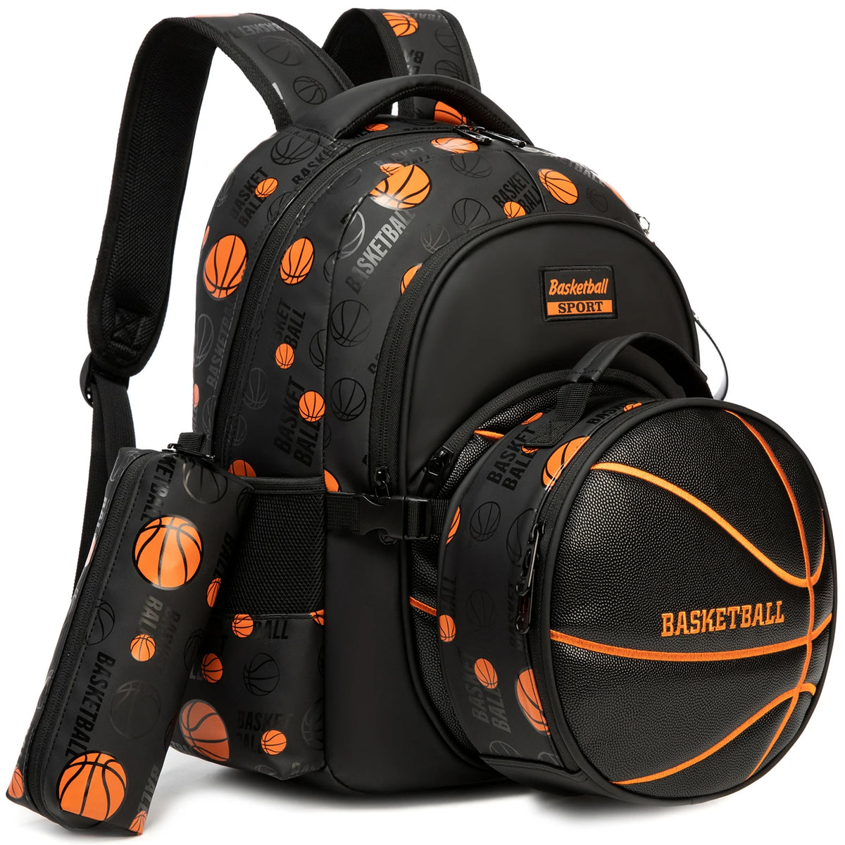 Boys' Fashionable School Backpack 3-Piece Bag Set