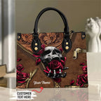 Women's Skull Pattern Faux Leather Shoulder Tote Bag
