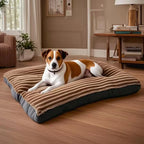 Corduroy Dog Bed Mat Oversized Washable Cushion for Medium and Large Dogs