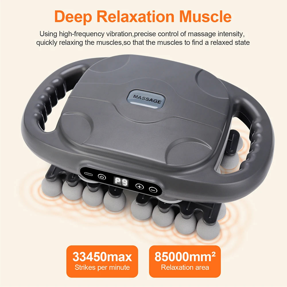 42-Head Cordless Percussion Muscle Massage Gun 1.65in Stroke