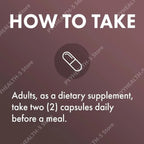 Fermented Black Garlic Capsules and Herbal Antioxidant Supplement