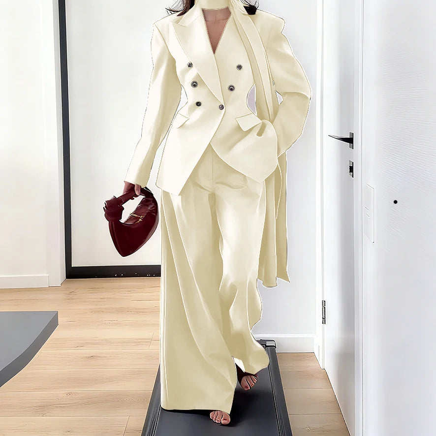 Men's Tailored Two-Piece Blazer and Pants Suit