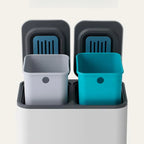 Double Compartment Pedal Trash Can with Lid and Sorting Bins