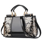 Women's Shiny Patent Leather Shoulder Messenger Bag