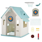 Kids 5 in 1 Sports Activity Cottage Playhouse Toy Set