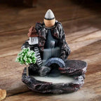 Mountain River Waterfall Backflow Incense Burner and Tabletop Ornament