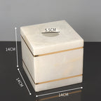 White Onyx Natural Marble Bathroom Accessory Set M28
