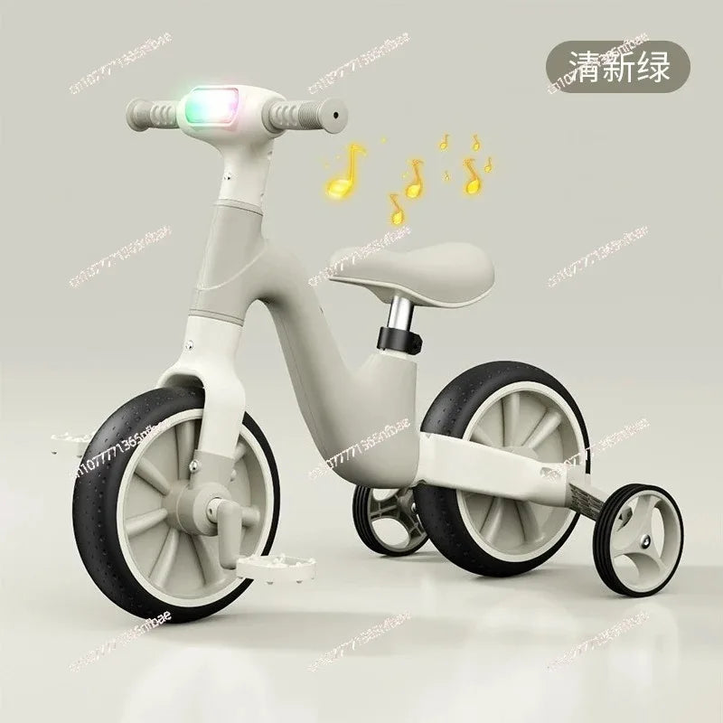 Kids' Multifunctional Tricycle Balance Bike with Music and Lights