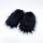 Women's Faux Fur Plush Warm Flat Slippers