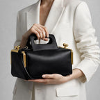 Women's Kiss Lock Frame Shoulder Bag and Clutch Purse