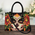 Women's Skull Pattern Faux Leather Shoulder Tote Bag