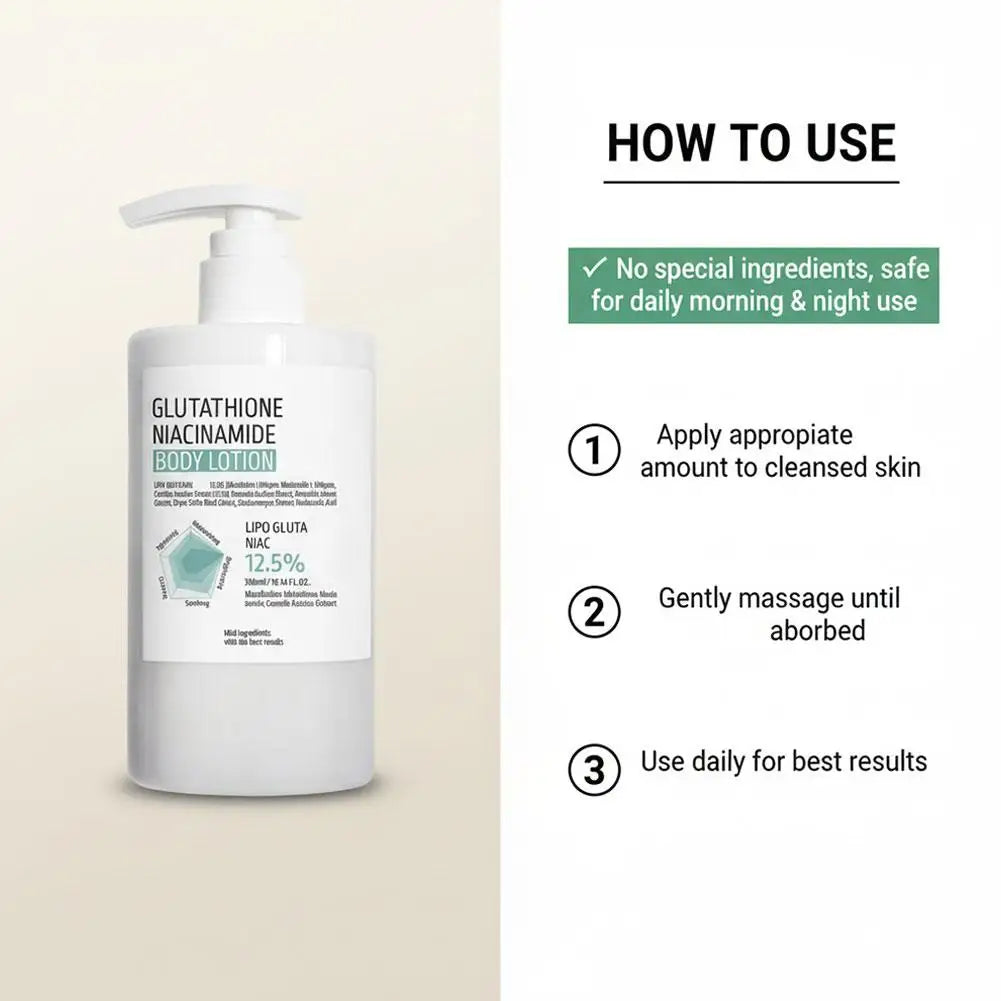 Unisex Glutathione & Niacinamide Nourishing Body Lotion 10.1 fl oz