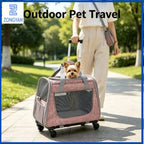 Portable Breathable Detachable Universal Wheel Pet Trolley Bag QS-008-L