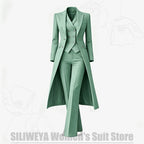 Women's Tailored Two-Piece Blazer and Pants Suit