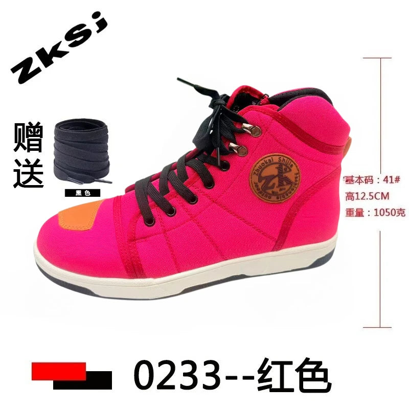 Unisex Anti-Slip Protective Motorcycle Riding Ankle Boots 0233