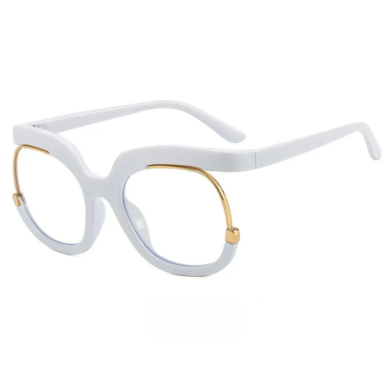Women's Trendy Round Frame Oversized Reading Glasses