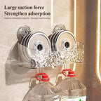 Wall Mounted Water Ripple Suction Shower Storage Basket Rack SSW045