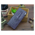 Women's Alligator Pattern Leather Clutch Wallet