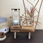 Retro Ferris Wheel Quicksand Hourglass Figurine and Desktop Tabletop Ornament