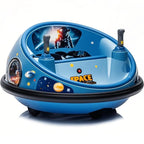 Kids' Electric Ride On Bumper Car with Remote Control and LED Lights