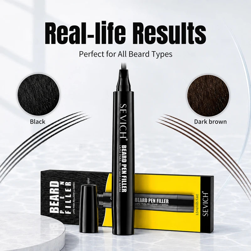 Men's Waterproof Beard Filling Pen 0.05 oz
