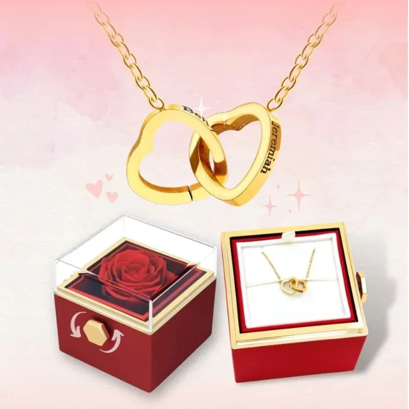 Women's Custom Names Heart Pendant Necklace