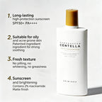 Centella Air-Fit Suncream Plus SPF50+ Lightweight Face Moisturizer Sunscreen