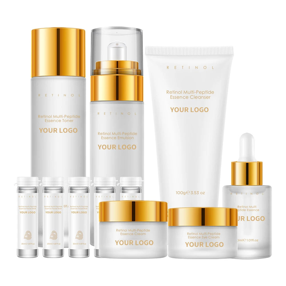 7-Piece Retinol Multi-Peptide Hydrating Skincare Routine Gift Set
